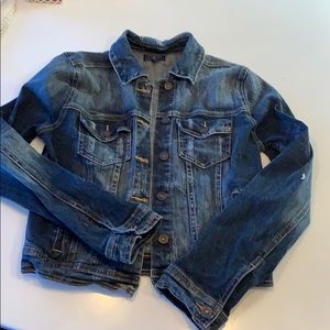 Dark blue jean jacket